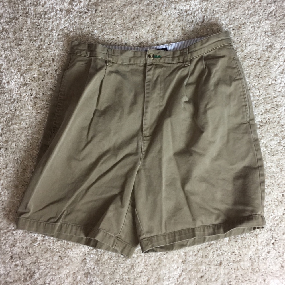 Tommy Hilfiger Mens Casual Shorts Brown Size 35